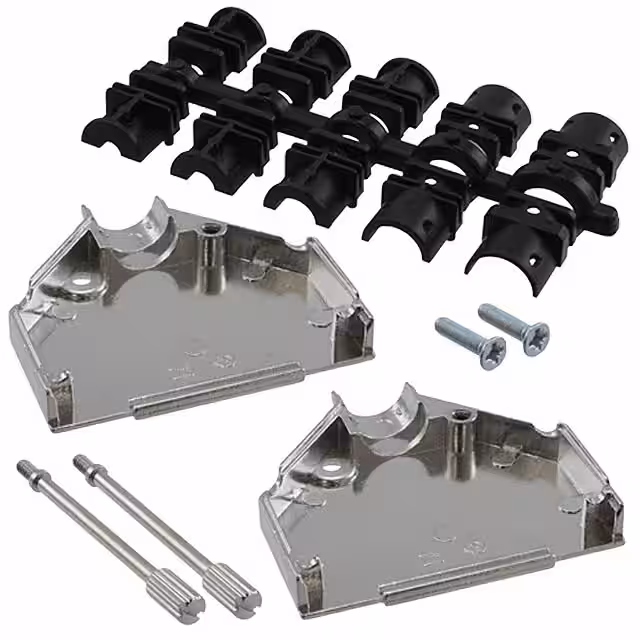 L17DTZK25KFMT Amphenol ICC (Commercial Products)  Capots de connecteurs D-Sub en forme de D